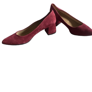 FS/NY Suede Block Heels 2” – Size 8